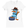 perry agent p Ladies Fitted T-Shirt