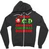 ocd obsessive christmas disorder Zipper Hoodie