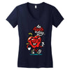 apple a day Women's V-Neck T-Shirt