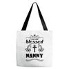 I Am One Blessed Nanny Tote Bags