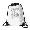 all shall perish bird flu Drawstring Bags