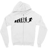 evolution of a rugby player t shirt top all black mens Zipper Hoodie