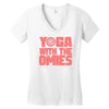 yoga with the omies Women's V-Neck T-Shirt