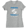 Papaw is my Name Fishing Is My Game Ladies Fitted T-Shirt