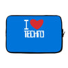 i love techno Laptop sleeve