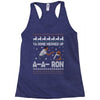 ya done messed up a a ron ugly sweater Racerback Tank