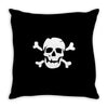 skull bones Throw Pillow