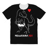 pregnant rex All Over Women's T-shirt