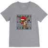 christmas reindeer dabbing V-Neck Tee