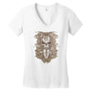 halloween skull Women's V-Neck T-Shirt