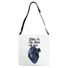 winter in my heart Adjustable Strap Totes