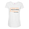 Cancer Picked The Wrong Diva Maternity Scoop Neck T-shirt