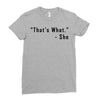 that's what she said quote Ladies Fitted T-Shirt