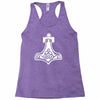 thors hammerretro viking norse fashion cool Racerback Tank