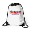 Manager Of Myselfy i Was Nobody Before Social Media Drawstring Bags
