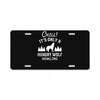chill hungry wolf License Plate