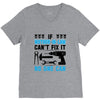 IF MOTHER IN LAW CAN'T FIX IT THAN NO ONE CAN FIX IT V-Neck Tee