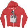 pocket koala bears Zipper Hoodie
