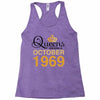 queens are born in october 1969 Racerback Tank