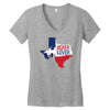 texan boxer lover Women's V-Neck T-Shirt