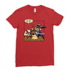 duck slap! Ladies Fitted T-Shirt