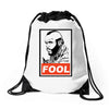 fool b.a. baracus Drawstring Bags