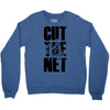 cut the net Crewneck Sweatshirt