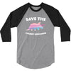 Save The Chubby Unicorns 3/4 Sleeve Shirt