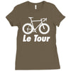 le tour bike silhouette 2015 de france new Ladies Fitted T-Shirt