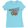 octopus with bubble gun goes pewpew Ladies Fitted T-Shirt