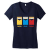 red shirt Women's V-Neck T-Shirt