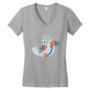 fish color Women's V-Neck T-Shirt