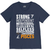 Strong Independent Motivated Pisces V-Neck Tee