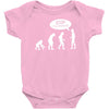 banksy funny human evolution indie Baby Bodysuit