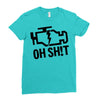 oh sh!t Ladies Fitted T-Shirt