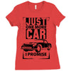 Just One More Car I Promise Ladies Fitted T-Shirt
