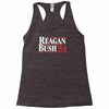 reagan bush '84 80's retro political party Racerback Tank