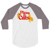 pizza and cats 3/4 Sleeve Shirt