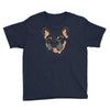 blue and tan frenchie Youth Tee