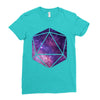 d20 galaxy Ladies Fitted T-Shirt