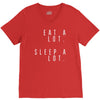 eat and sleep is what i do V-Neck Tee