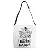 You Cant Scare Me I am Biker Daddy Adjustable Strap Totes