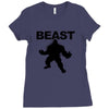 beast muscle guy workout Ladies Fitted T-Shirt