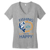 Fishing Women's V-Neck T-Shirt
