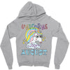 unicorns are born in august cute unicorn Zipper Hoodie