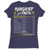 August Girl Facts Virgo Ladies Fitted T-Shirt
