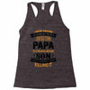 Super Cool Papa Of A Freaking Awesome Son Racerback Tank