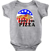 vote for pizza Baby Bodysuit