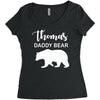 Daddy Bear - Baby Bear Custom Name Women's Triblend Scoop T-shirt