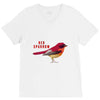 Red Sparrow V-Neck Tee